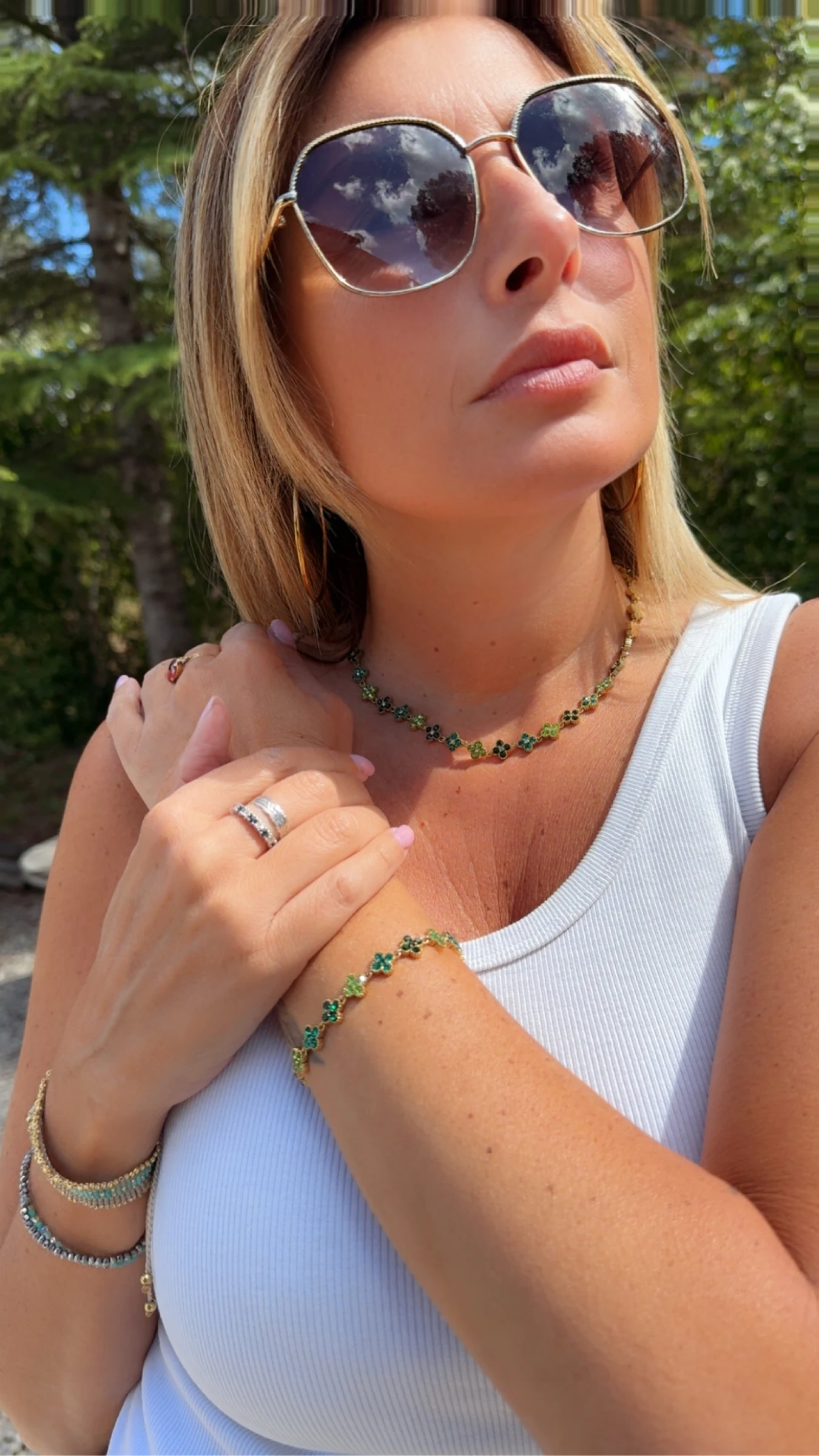  collier et bracelet trèfle  – photo 5